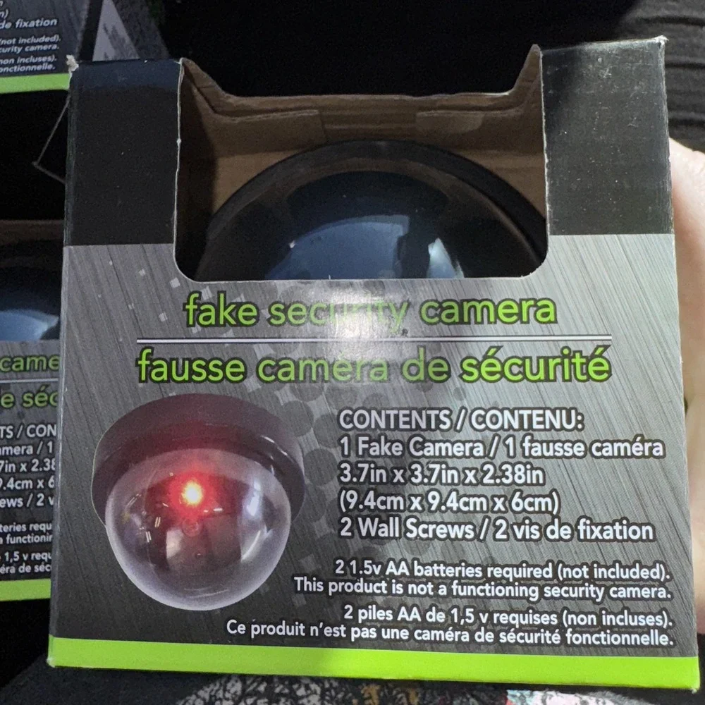 Home Security Indoor/Outdoor Fake Dome Surveillance Camera by e-circuit. 4 pk